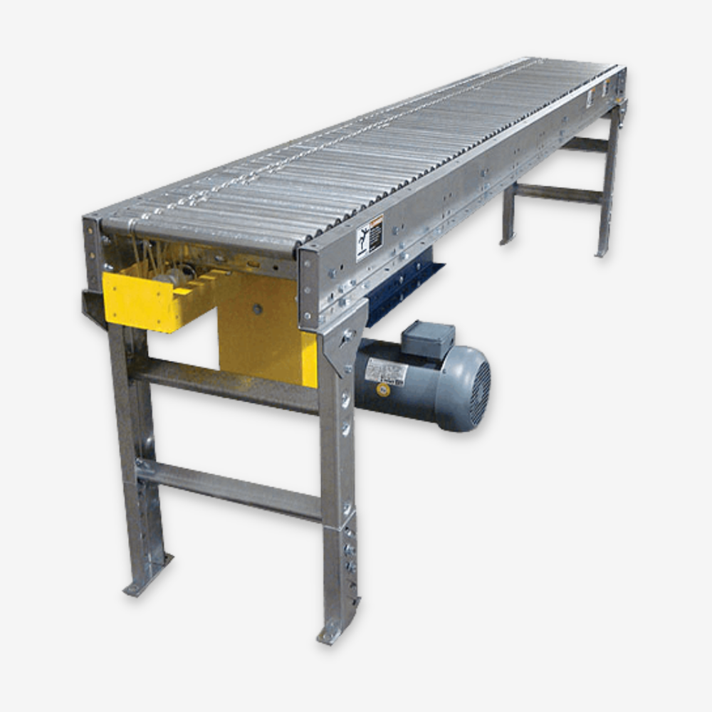 Omni Lineshaft Driven Live Roller Conveyor - Rapid Packaging